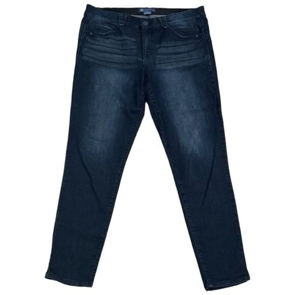 Democracy Ab Technology Dark Wash Skinny Jeans Stretch Comfort Women’s 16 - Picture 2 of 8